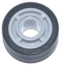 LEGO part Wheel 11mm D. x 8mm with Center Groove with Black Tire 14mm D. x 6mm Solid Smooth (42610 / 50945) 42610c02