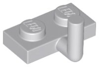 LEGO part Plate, Modified 1 x 2 with Bar Arm Up (Horizontal Arm 5mm) 4623b