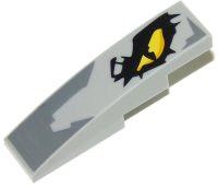 LEGO part Slope, Curved 4 x 1 with Dragon Eye Pattern Model Left Side 61678pb105L
