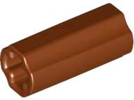 LEGO part Technic, Axle Connector 2L (Smooth with x Hole + Orientation) 6538c