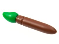 LEGO part Minifigure, Utensil Paint Brush with Molded Green Bristles Pattern 93552pb04