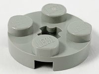 LEGO part Plate, Round 2 x 2 with Axle Hole 4032