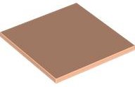 LEGO part Baldosa 6 x 6 con Tubos Inferiores 10202