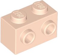LEGO part Ladrillo, Modificado 1 x 2 con Púas en 1 Lado 11211