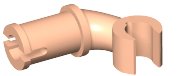 LEGO part Brazo y Mano Corto con Clavija - Agarre Vertical 28660