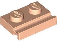 LEGO part Placa, Modified 1 x 2 with Door Rail 32028