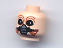 LEGO part Minifigure, Head Alien with SW Ten Numb, Breathing Mask Pattern 3626pb0250