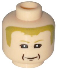 LEGO part Minifigure, Head Male Ferrari K. Raikkonen Pattern 3626pb0350