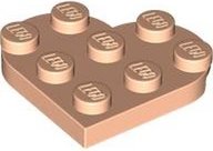 LEGO part Plate, Round 3 x 3 Heart 39613