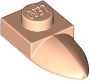 LEGO part Plate, Modified 1 x 1 with Tooth Horizontal 49668