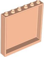 LEGO part Panel 1 x 6 x 5 59349