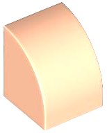 LEGO part Slope, Curved 1 x 1 7126
