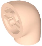 LEGO part Large Figure Arm, Axle Connection at Shoulder, Pin Connection at Wrist 7348