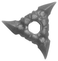 LEGO part Minifigure, Arme Étoile de Jet (Shuriken) avec Poignées Texturées 19807a