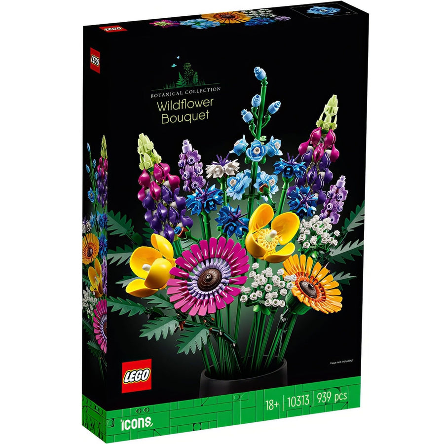 LEGO® Icons Wildflower Bouquet 10313 Building Set (939 Pieces)