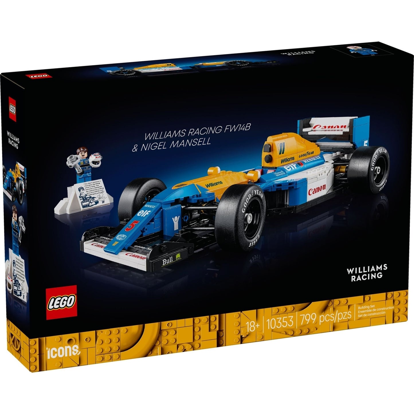 Set 10353-1 - Williams Racing FW14B & Nigel Mansell