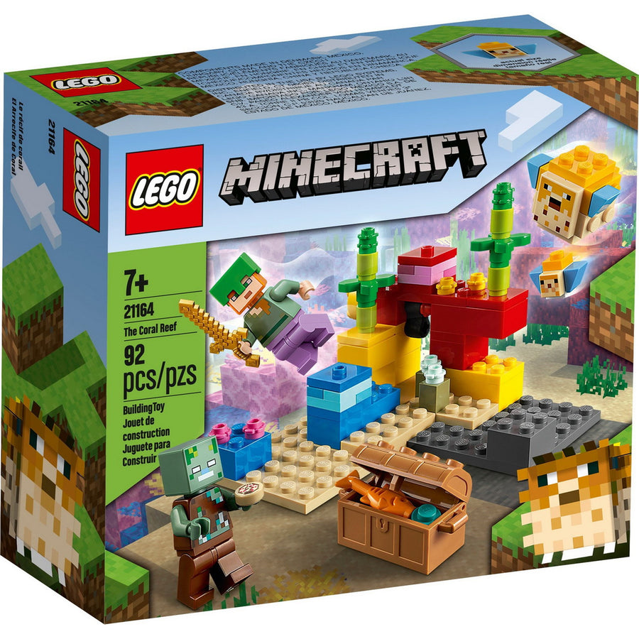 LEGO® Minecraft™ The Coral Reef 21164 Building Kit (92 Pieces)