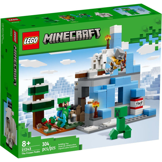 LEGO® Minecraft® The Frozen Peaks 21243 Building Toy Set (304 Pieces)