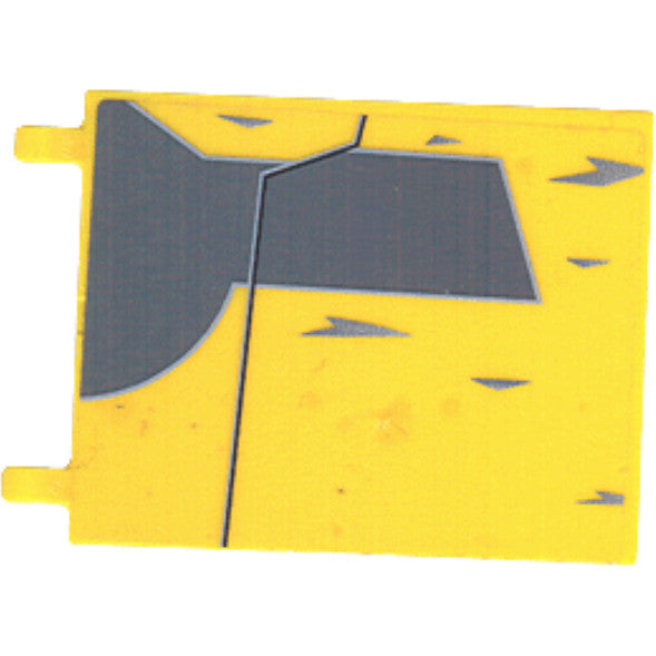 Part 2525pb003 - Flag 6 x 4 with Gray Jedi Starfighter Pattern on both sides (Stickers) - Set 7669