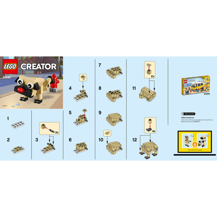 Instruction 30542-1 - Cute Pug polybag