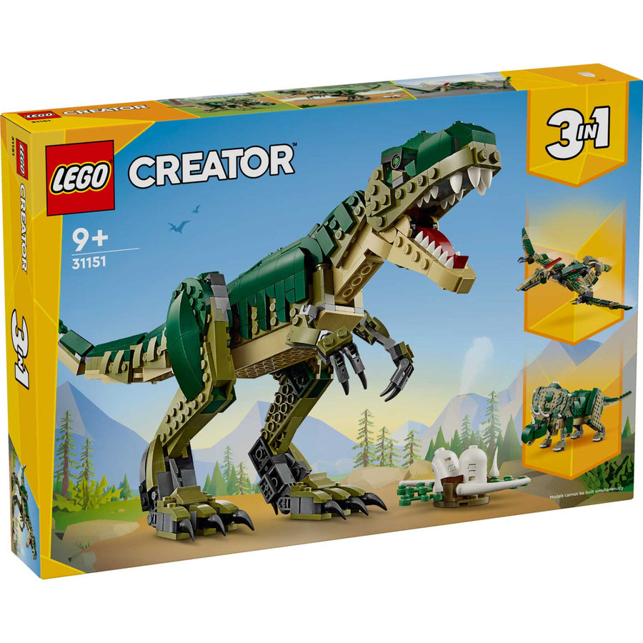 LEGO® Creator 3in1 T. rex, Dinosaur Toy for Kids 31151