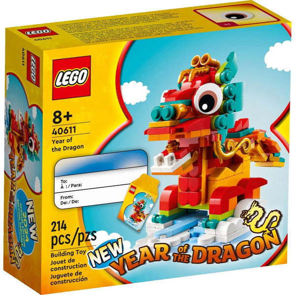 LEGO® Year of the Dragon 40611 Building Toy Set; Gift Idea for Ages 8+ (213 Pieces)
