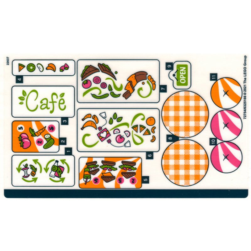 Part 41444stk01 - Sticker Sheet for Set 41444 - (72754/6325166)