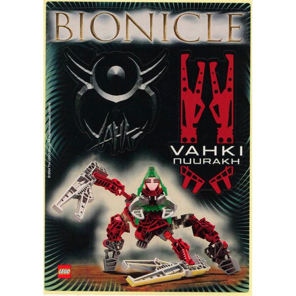 Gear 4255516 - Sticker Sheet, Bionicle Vahki Nuurakh Promotional