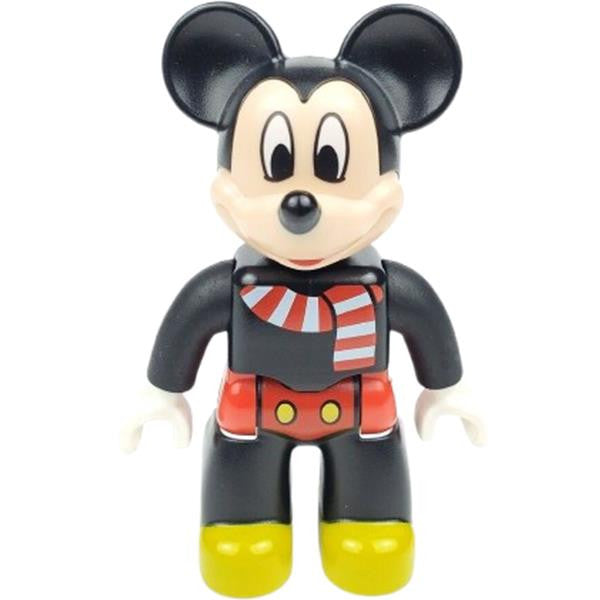 Minifig 47394pb278 - Duplo Figure Lego Ville, Mickey Mouse, Red Pants and Scarf (6263148 / 6269879)
