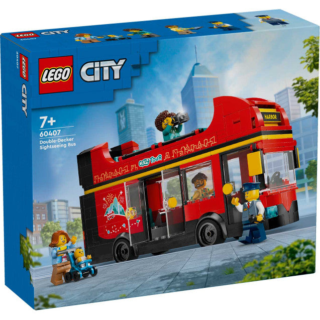 LEGO® City Red Double-Decker Sightseeing Bus Toy 60407
