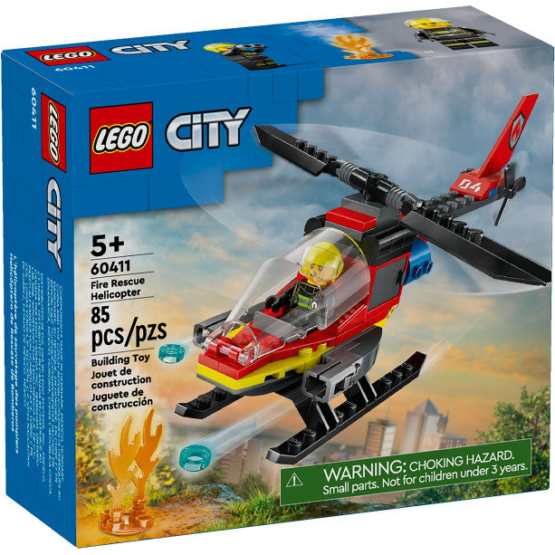 LEGO® City Fire Rescue Helicopter Building Set 60411