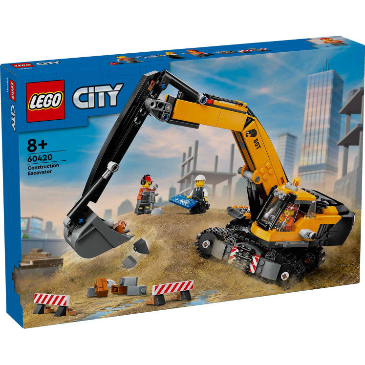 LEGO® City Yellow Construction Excavator Toy Digger 60420