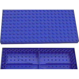 Part 700eD - Brick 10 x 20 with Bottom Tubes in Single Row Around Edge, with '+' Cross Support