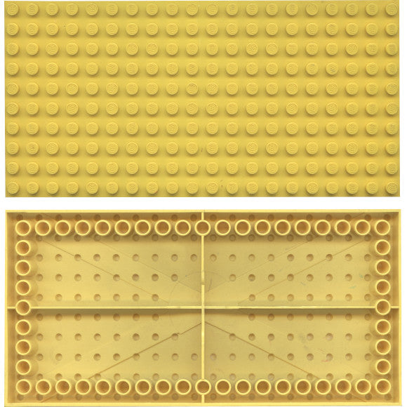 Part 700eD - Brick 10 x 20 with Bottom Tubes in Single Row Around Edge, with '+' Cross Support