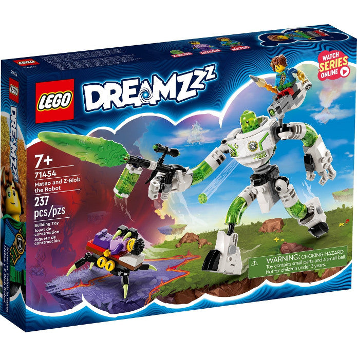 LEGO® DREAMZzz™ Mateo and Z-Blob the Robot 71454 Building Toy Set (237 Pieces)