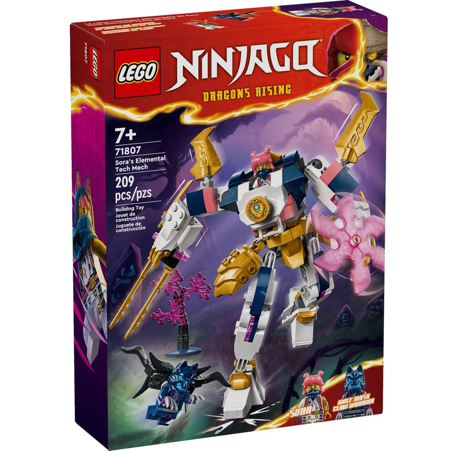 LEGO® NINJAGO® Sora’s Elemental Tech Mech Toy 71807