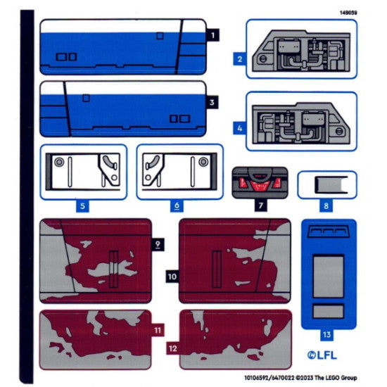 Part 75364stk01 - Sticker Sheet for Set 75364 - (10106592/6470022)