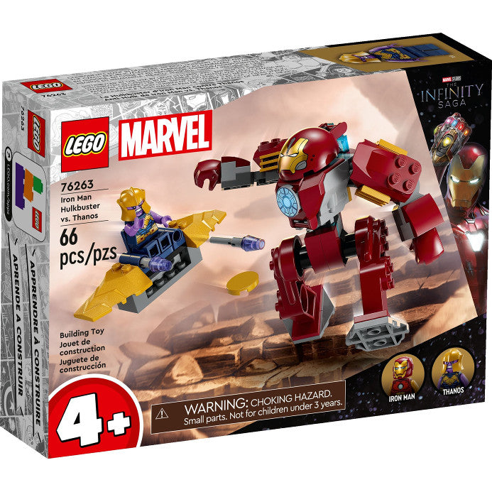 LEGO® Marvel Iron Man Hulkbuster vs. Thanos 76263 Building Toy Set (66 Pieces)
