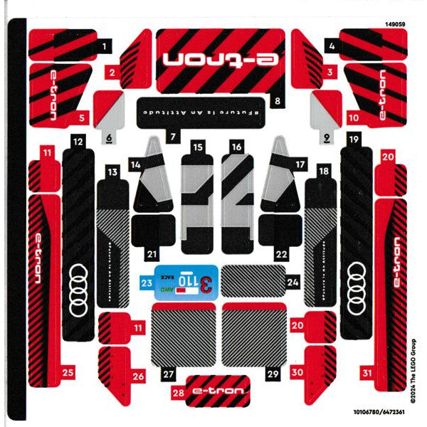 Part 76921stk01 - Sticker Sheet for Set 76921 - (10106780/6472361)