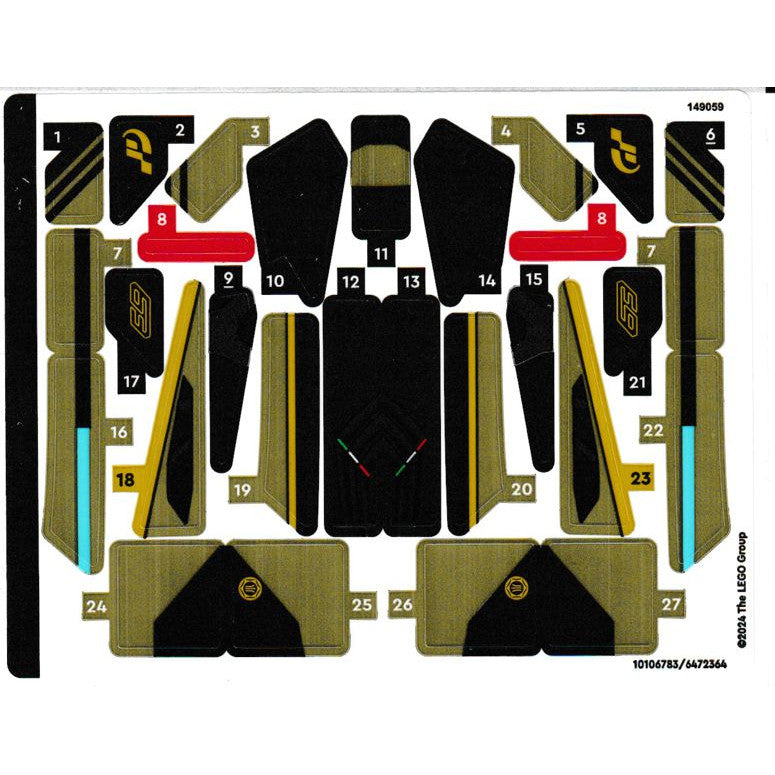 Part 76923stk01 - Sticker Sheet for Set 76923 - (10106783/6472364)