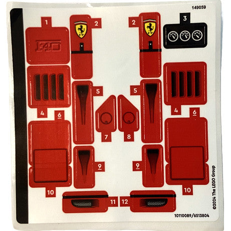 Part 76934stk01 - Sticker Sheet for Set 76934 - (10110089/6513804)