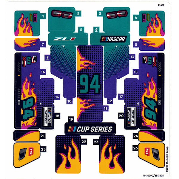 Part 76935stk01 - Sticker Sheet for Set 76935, Sheet 1 - (10110090/6513805)