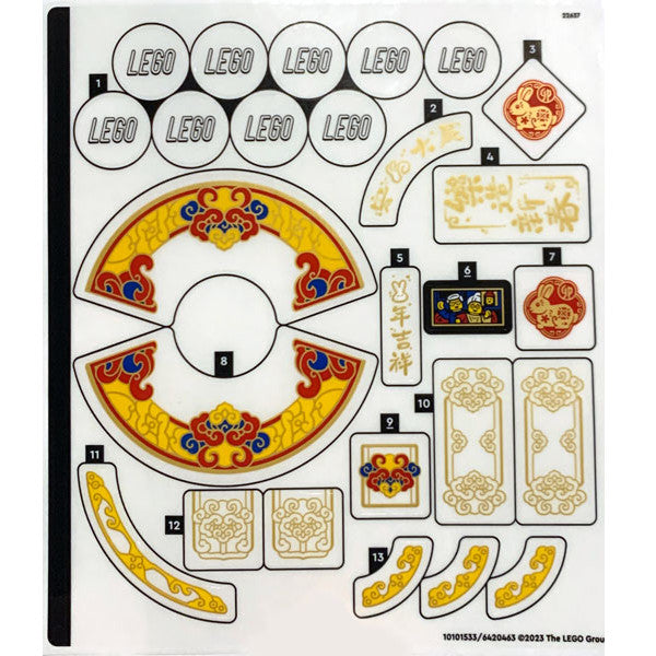 Part 80111stk01 - Sticker Sheet for Set 80111 - (10101533/6420463)