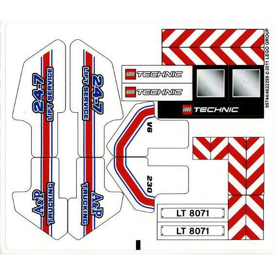 Part 8071stk01 - Sticker Sheet for Set 8071 - (95744/4622299)