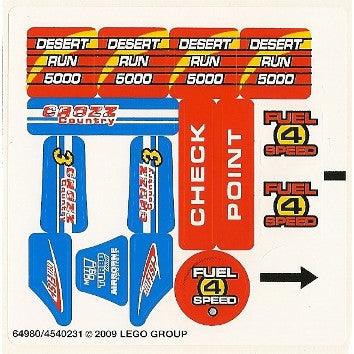 Part 8126stk02 - Sticker Sheet for Set 8126, Sheet 2 - (64980/4540231)