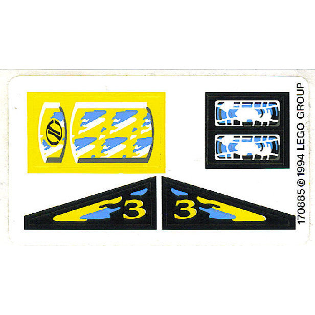 Part 8207stk01 - Sticker Sheet for Set 8207 - (170885)