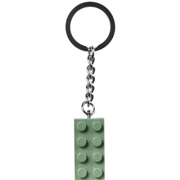 Gear 854159 - 2 x 4 Brick - Sand Green Key Chain