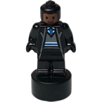 Minifig 90398pb035 - Ravenclaw Student Statuette / Trophy #3, Black Hair, Reddish Brown Face