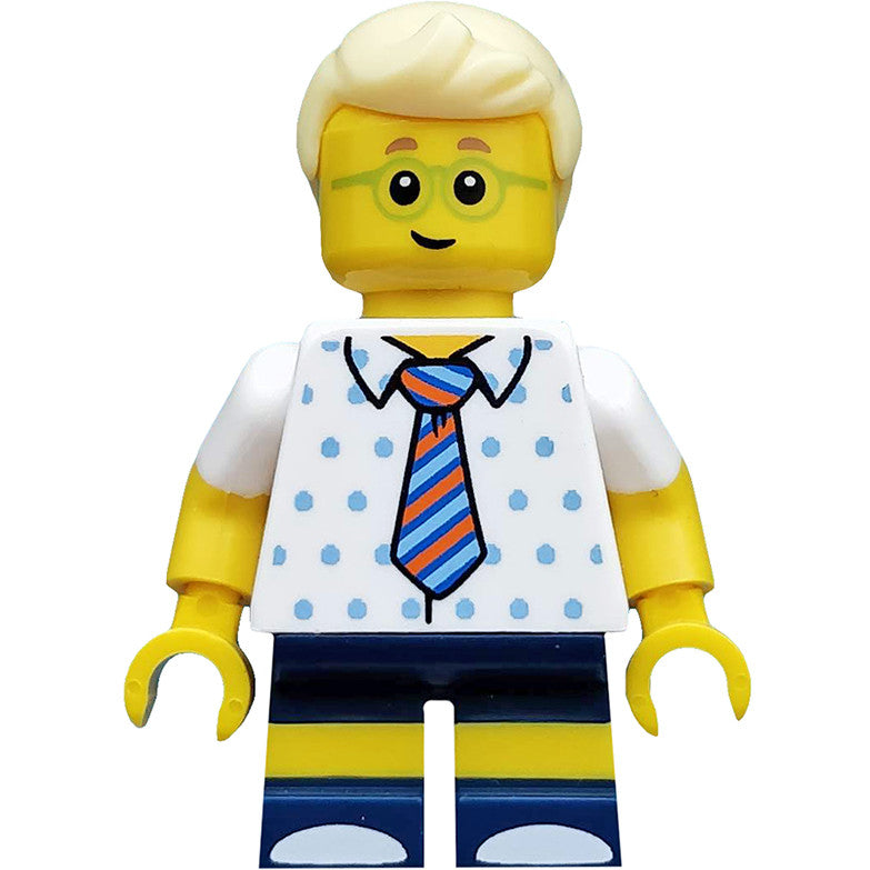 Minifig col327 - Birthday Party Boy, Series 18 (Minifigure Only without Stand and Accessories)