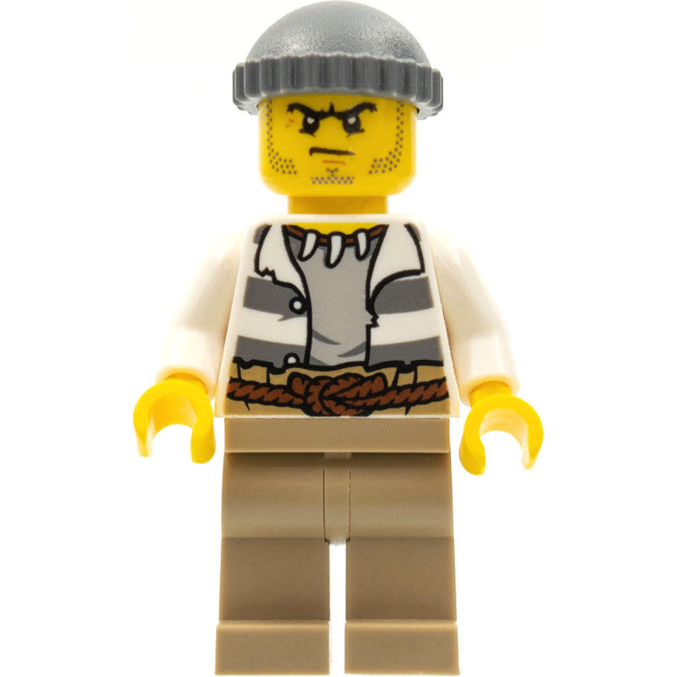 Minifig cty0515 - Swamp Police - Crook Male with Dark Bluish Gray Knit Cap